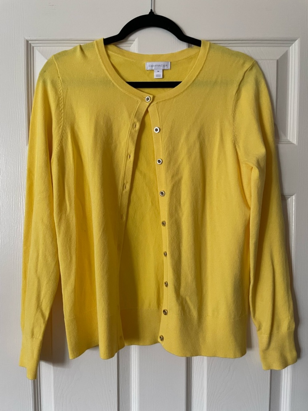 Charter Club Yellow Cardigan